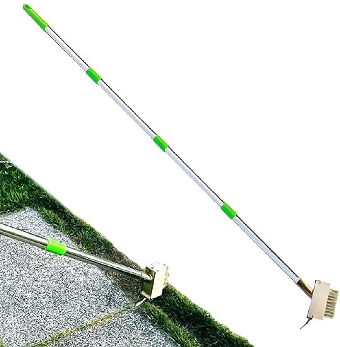 Grasverwijderaartool - Onkruidverwijderaar Schraper - voor onkruidverwijdering, tuinonkruidgereedschap - voor terras, vlonder, tuinpad - zilver