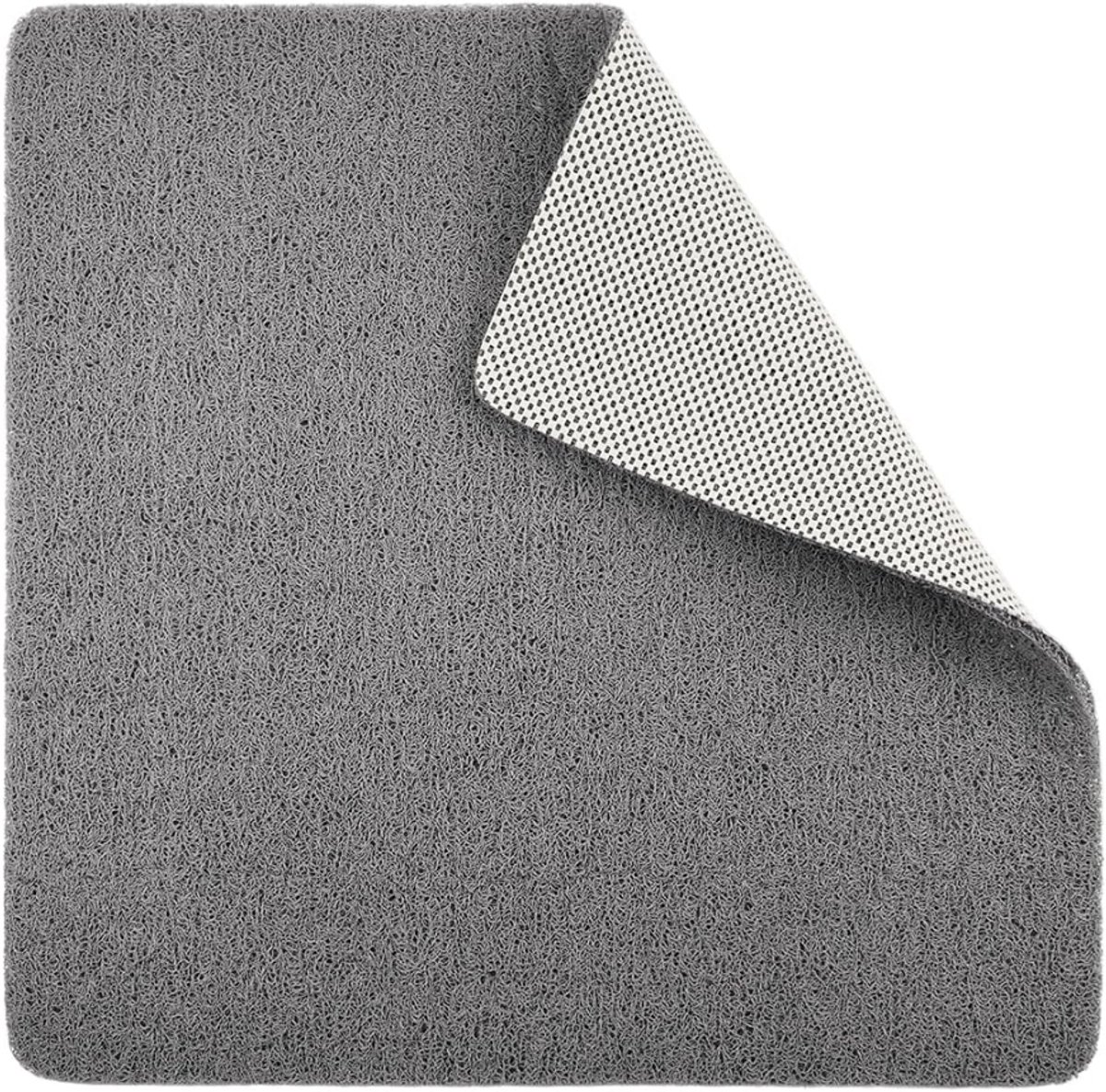 ZRNS® Badmat Anti Slip - Douchemat Badkamer - Zachte PVC - Snel Drogend - Grijs