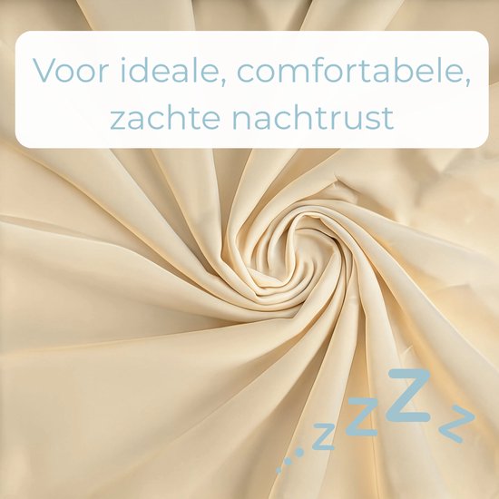 Crème katoen, gedraaid in een spiraal, voor ideale, comfortabele, zachte nachtrust.