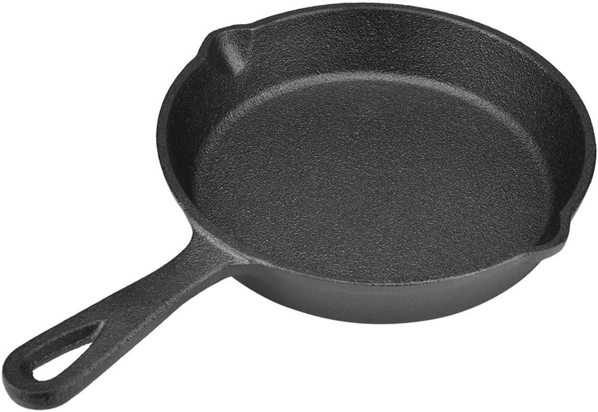 16cm/20cm Gietijzeren Koekenpan, Anti-aanbakpan Met Hittebestendig Handvat, Draagbare Camping Kookpan Voor Fornuis, Barbecue, Inductie(16cm)