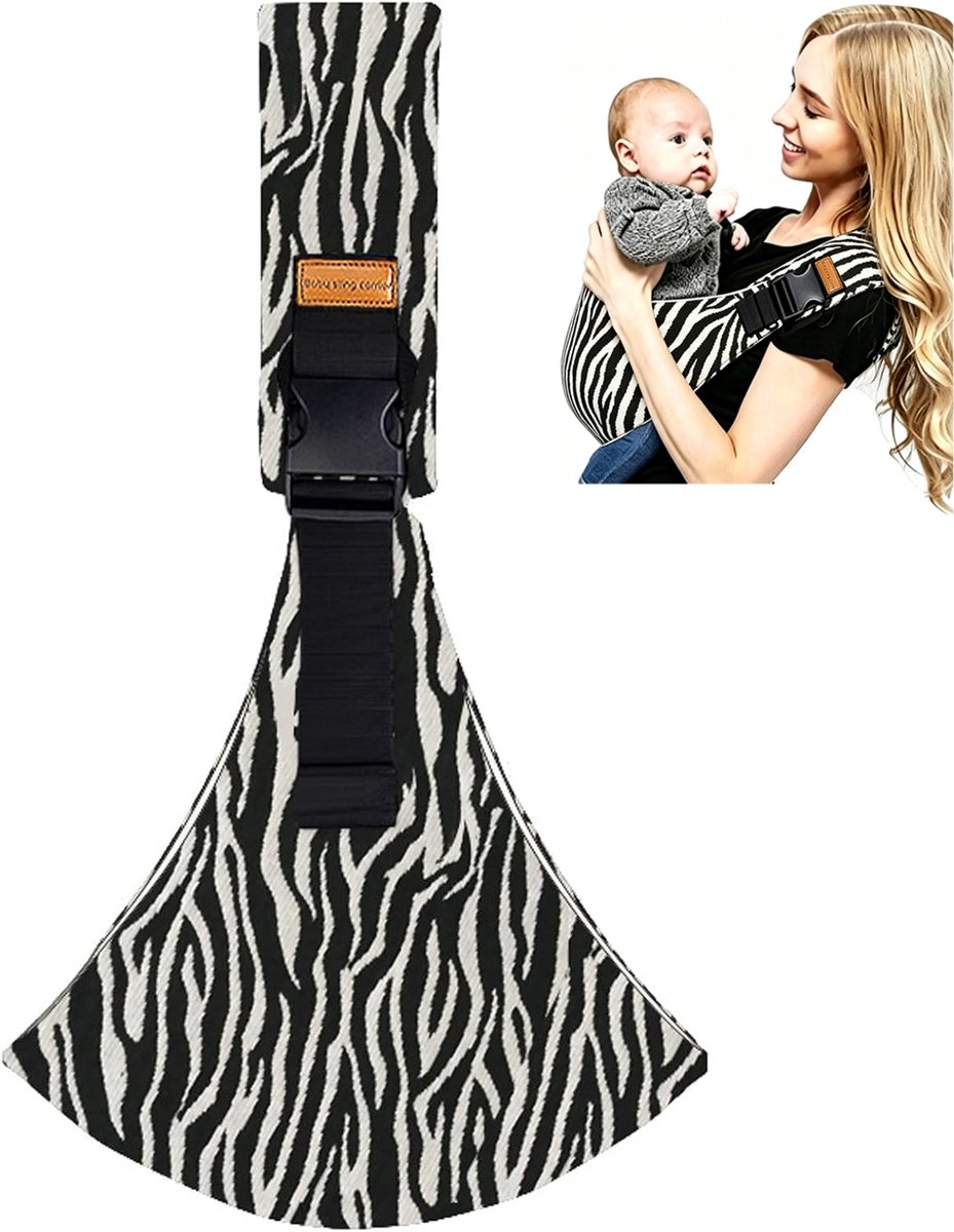 Draagzak - Kinderdrager - Draagdoek - Draagzakken - Draagbare Draagzak - Heupdrager Voor Kinderen van 9 Maanden tot 4 Jaar - Chouderdrager - Kinder - Voordrager - Baby Carrier - Voor Baby en Peuter - Ergonomische - Ademend & Veilig - Zebraprint Zwart