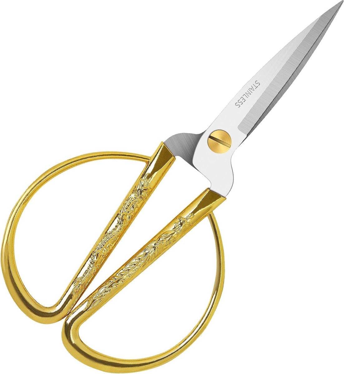 Metaalschaar Vintage Comfort Grip Perfect voor de kunstenaar, student, thuis of op kantoor 6.6''