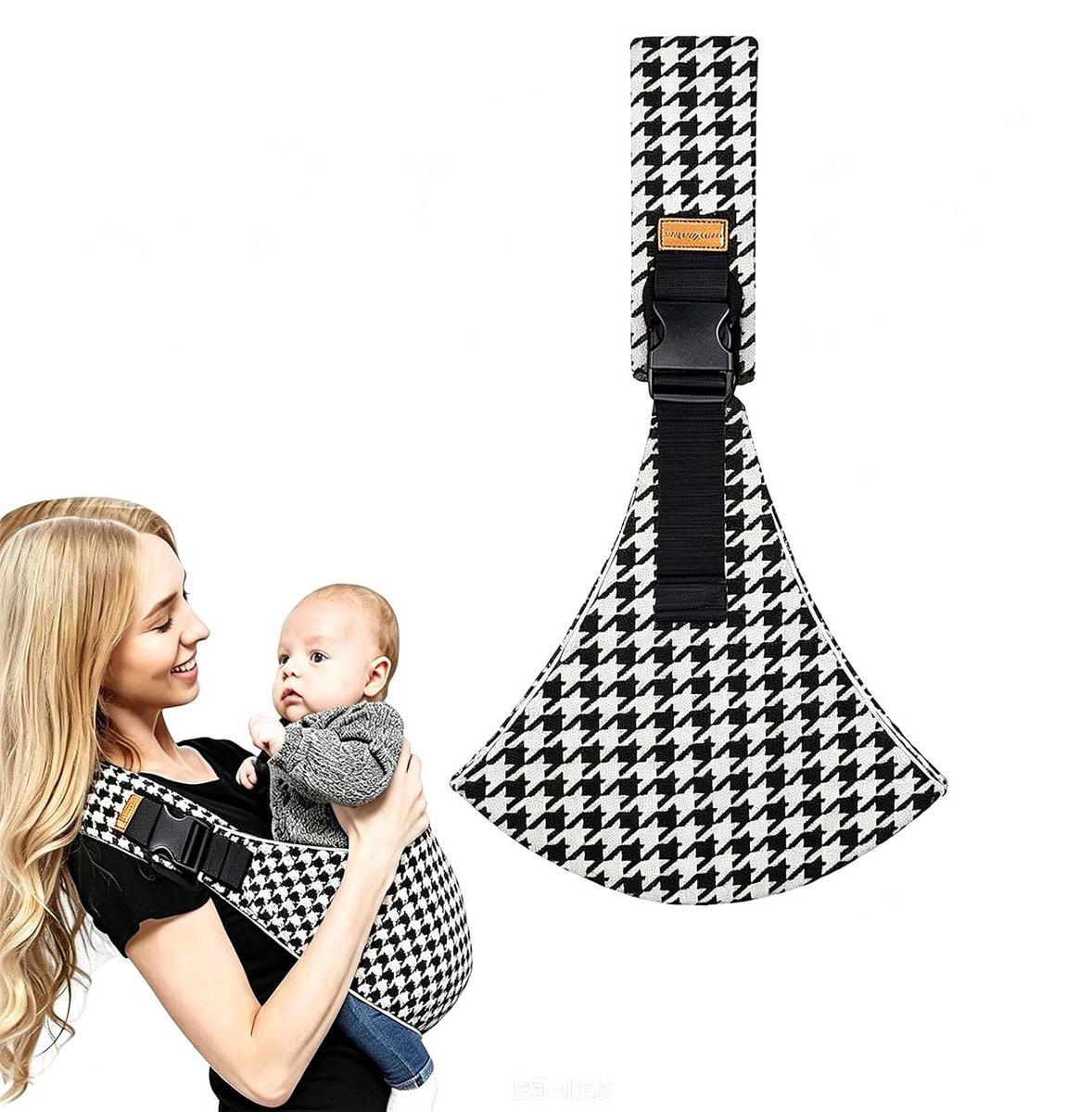 Draagzak - Kinderdrager - Draagdoek - Draagzakken - Draagbare Draagzak - Heupdrager Voor Kinderen van 9 Maanden tot 4 Jaar - Chouderdrager - Kinder - Voordrager - Baby Carrier - Voor Baby en Peuter - Ergonomische - Ademend & Veilig - Zwart/Wit