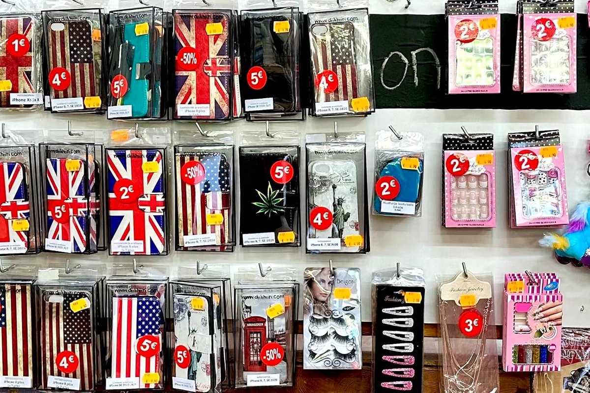 Prijskaartjes -50% Euro Pack van 1000 Rode Rode Zelfklevende Zelfklevende Plakstickers Prijs Stickers Korting Deal Liquidatie