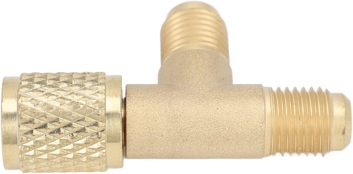 Tee Adapter voor Snelle Koppeling, Access T Ventielen, Geschikt voor R22 R12 R134 Manifold en Diepe Vacuümpomp