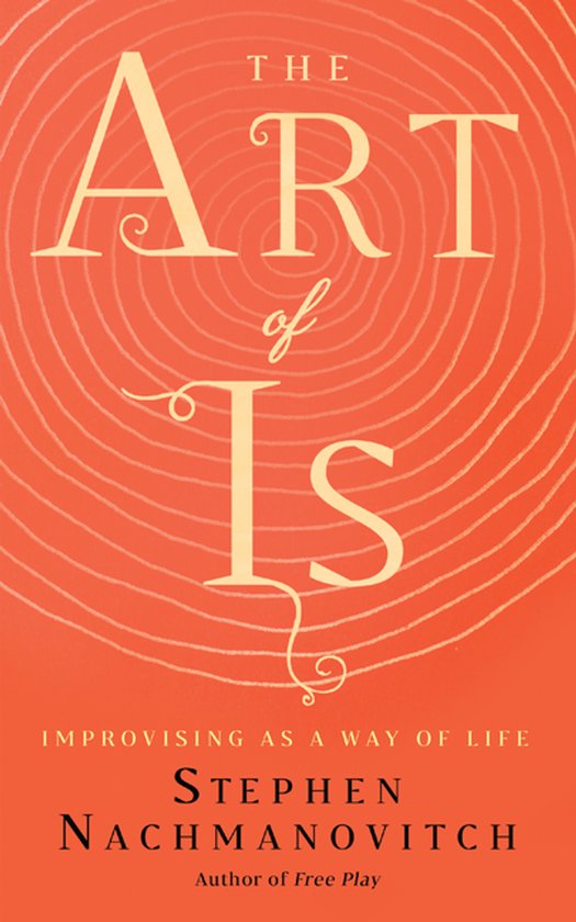 De oranje omslag van het boek 'The Art of Is' met concentrische cirkels en de titel in grote, beige letters.