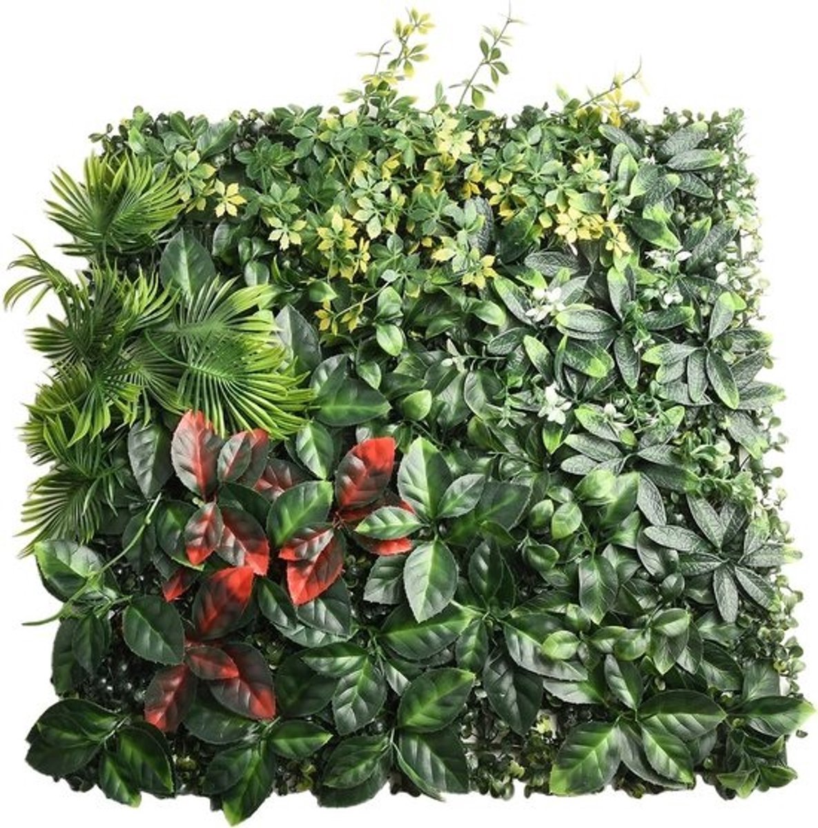 Kunstgras paneel - Kunstgazonmat - Wanddecoratie - Realistisch groen uiterlijk - 50 x 50 cm - Groen