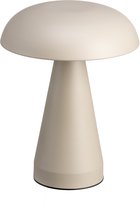 Luxus Europe - Tafellamp Touch Sofia Taupe - Draadloze LED Tafellamp Binnen - USB-C Oplaadbaar - Touchbediening - Dimbaar - 3 Lichtkleuren