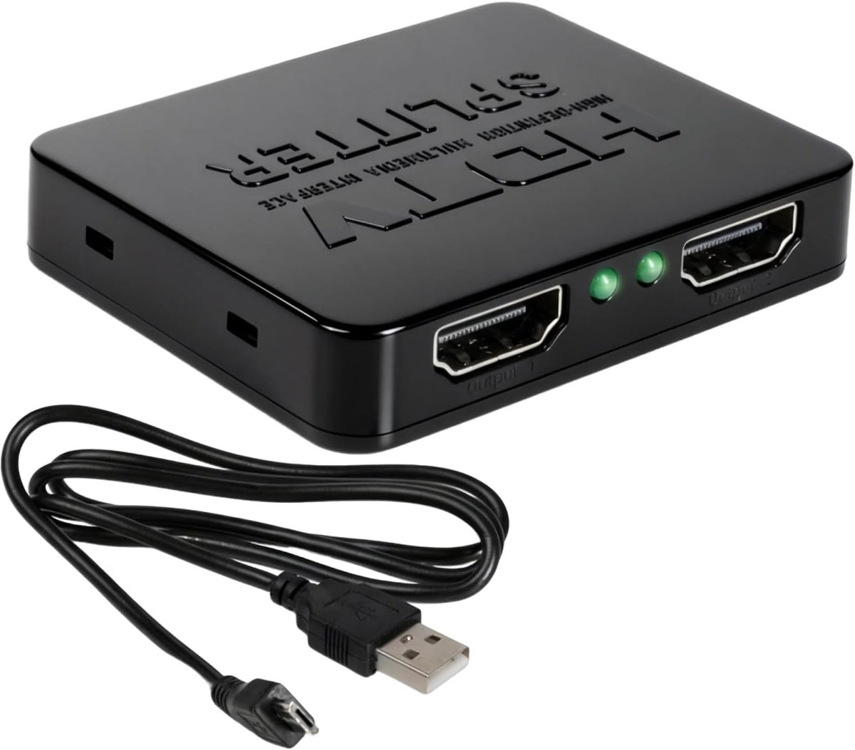 HDMI Splitter 1 naar 2, 4K Video Splitter voor Gelijktijdige Weergave, Ideaal voor PS3/PS4, Xbox en Projectoren