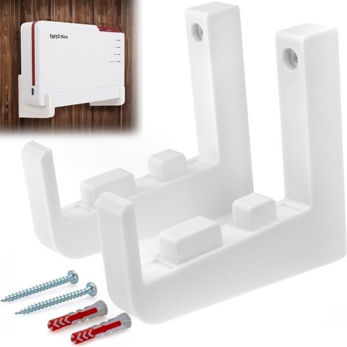 Wandhouder voor Fiber Router - Robuuste Kunststof Houder voor Wandmontage