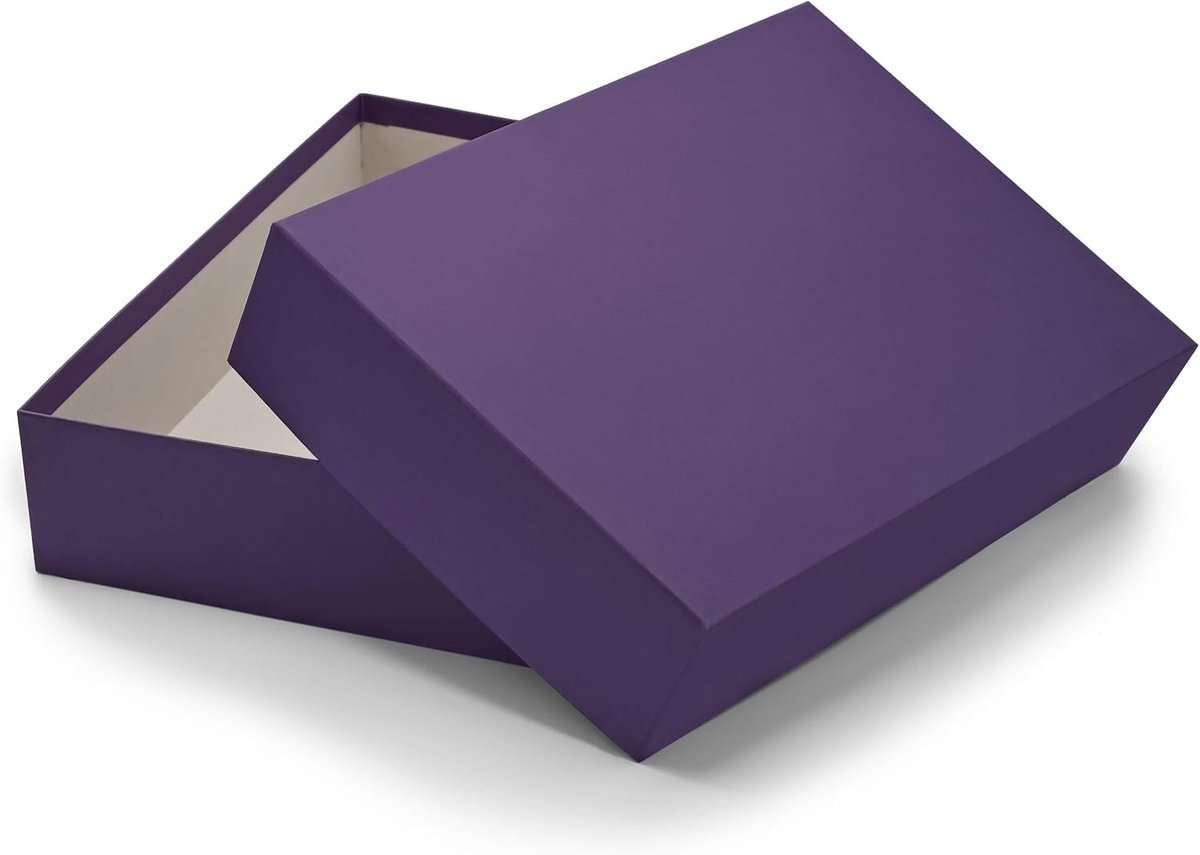 Opberg- en geschenkdozen DIN A4, aubergine (paars) overtrokken, 302 x 213 x 70 mm, 1 stuks