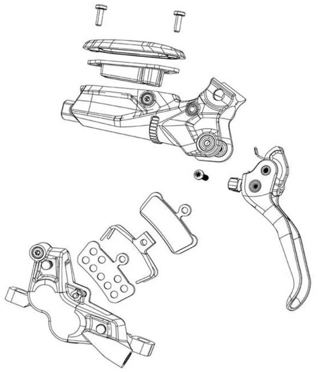 Sram Db8/db6/db4 A1+ 2023+/motive Ultimate/slver/bronze A1+ 2026+ Zuigerkit Zilver
