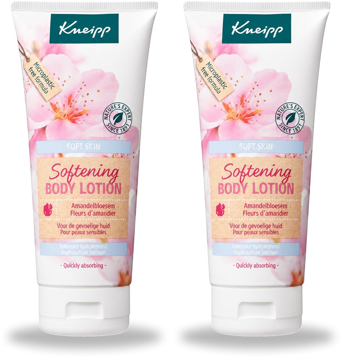 2 x Kneipp - Body lotion - Soft Skin - Amandelbloesem - 200 ml - Voordeelverpakking - 2 stuks