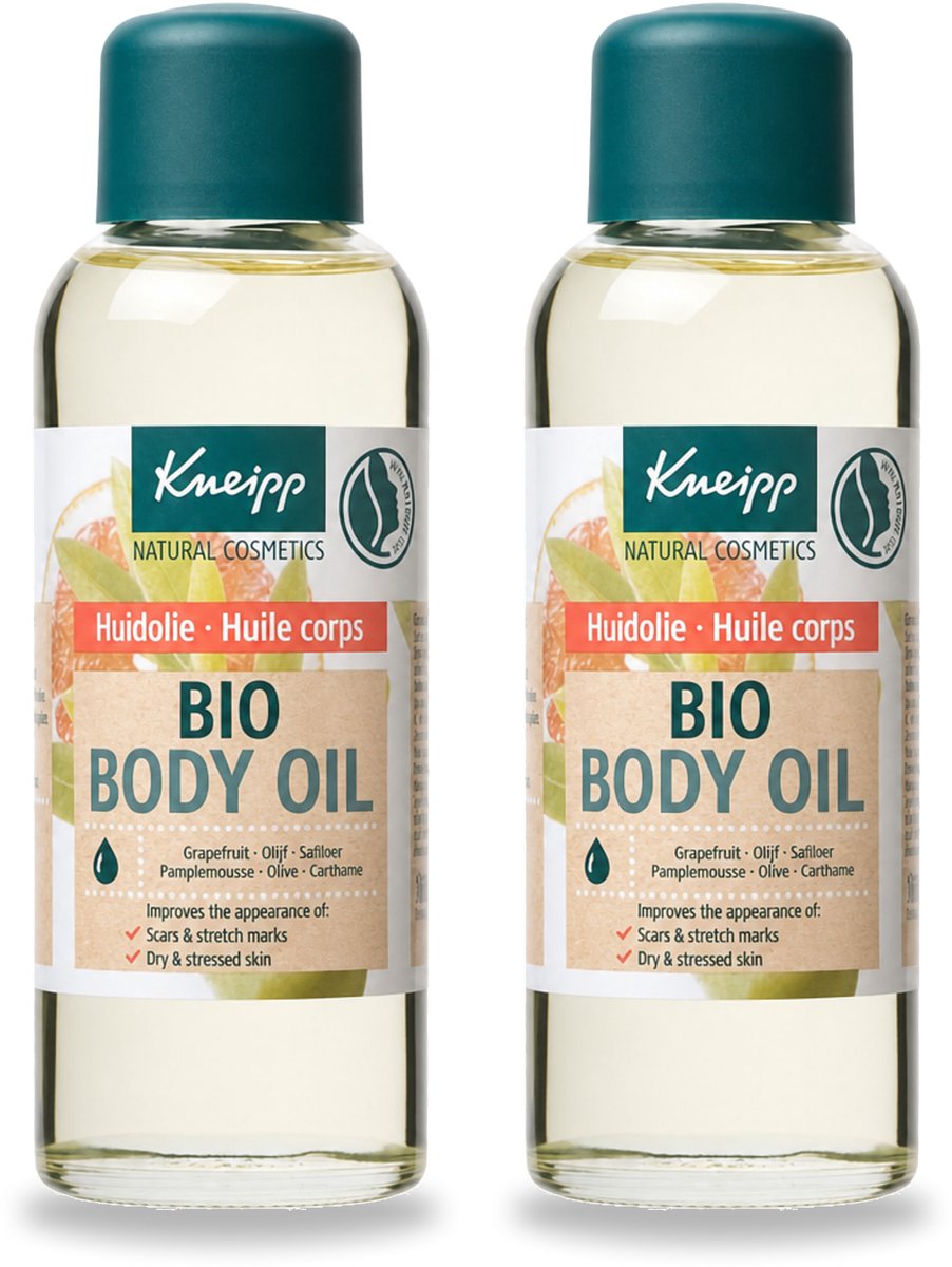 2 x Kneipp - Huidolie - Bio - Voor striae & littekens - 100 ml - Voordeelverpakking - 2 stuks