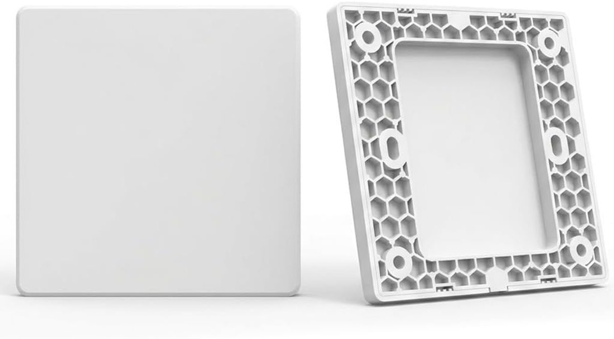 Set van 2 wandcontactdozen, 86 mm, lege platen met schroeven, afdekking voor stopcontacten en wandschakelaars, voor gaten in behuizingen of ongebruikte platte stopcontacten, wandplaten voor
