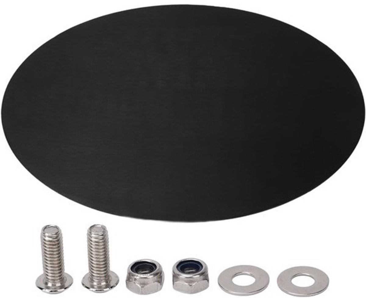 Dailygoods- Nummerplaat Ovaal - Aluminium 2,5 Mm Dikte - Duurzaam - Eenvoudige Installatie - Persoonlijk Ontwerp - Geborstelde Afwerking - Motorfietsplaat