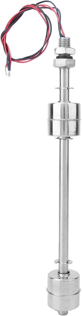 Dubbele Bol Waterniveau Sensor van 304 RVS voor Tank en Zwembad - 10mm Vloeistofniveau Detector, 200mm Hoogte