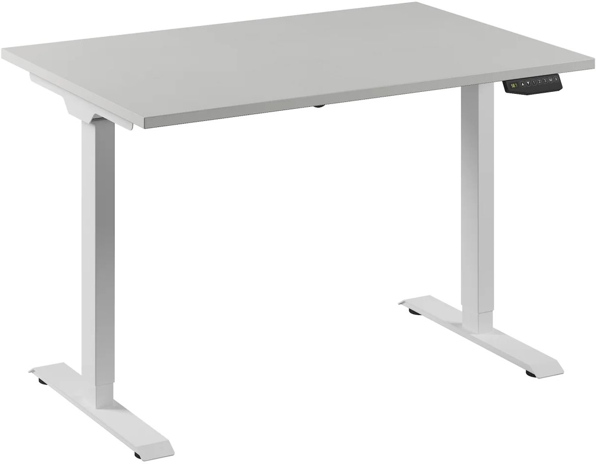 Bureau Adjust 1 Plus QA 120x80 Wit/Ahorn