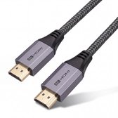 SAMMIT HDMI Kabel 2.1 - Ultra HD - 8K 60Hz & 4K 120Hz - Geschikt voor gameconsoles - HDMI-kabels - 5 meter - Grijs