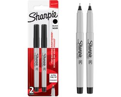 Sharpie permanente markers | ultrafijne punt | zwarte inkt | 2 stuks