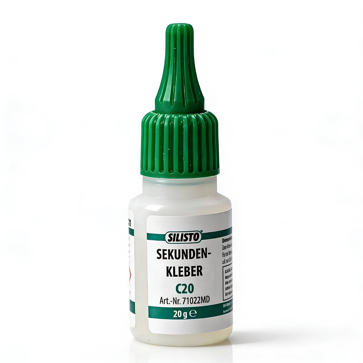 SILISTO Secondelijm 20 g – Dunvloeibare Superlijm voor Metaal, Kunststof, Rubber, Glas & Modelbouw