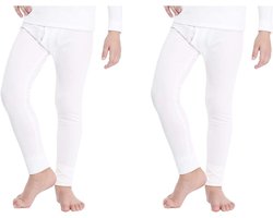 Orbiz 2 stuks thermo-ondergoed voor kinderen, uniseks, jongens, meisjes, lange onderbroek, kinderbroek, warme winterbroek