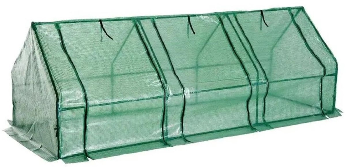 Ceruzo Kweekkas 270 cm – Foliekas – 3 Deuren – Broeikas – Tuin - 270 x 90 x 90cm
