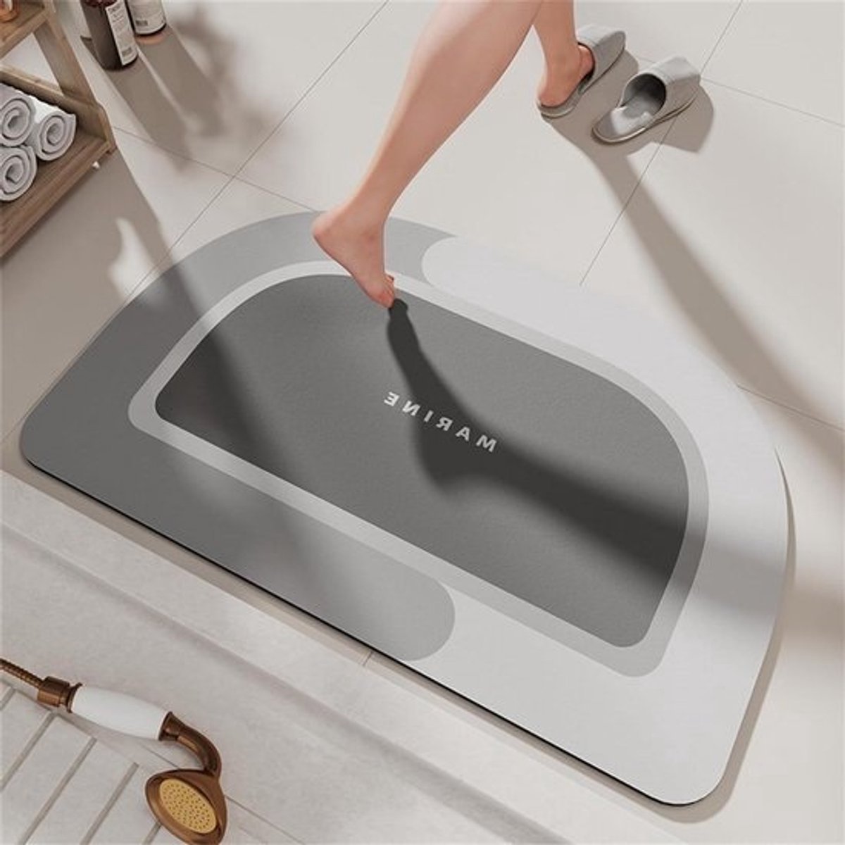 Super absorberende badmat 45 x 70 cm - Sneldrogende antislip vloermat voor badkamer en keuken