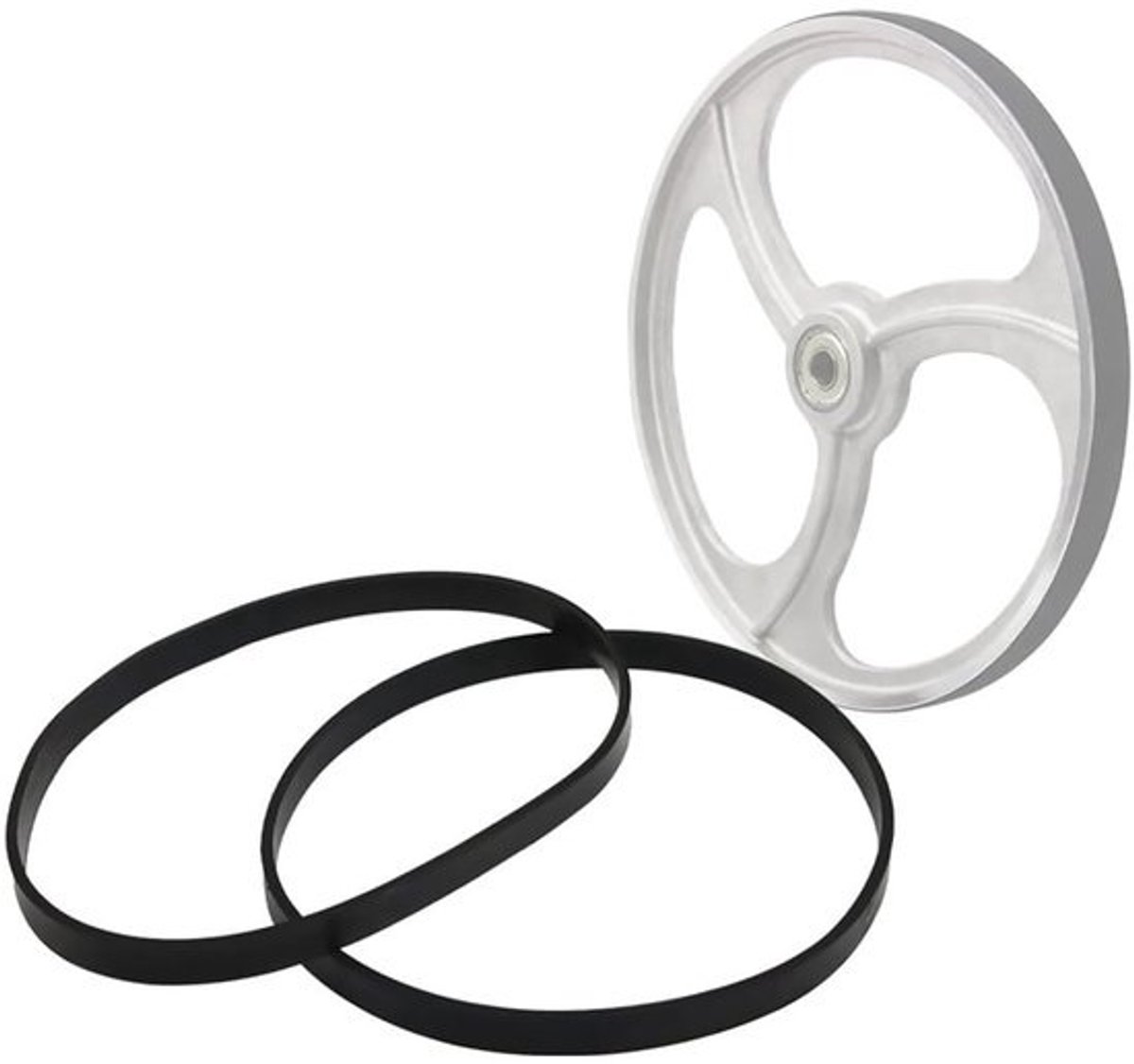Dailygoods-bandzaag - set van 2 - 8 Inch - 205 mm - Antislip-rubberen ring - Voor houtbewerking - Compatibel met Einhell/Scheppach - Eenvoudige installatie - Zaagband