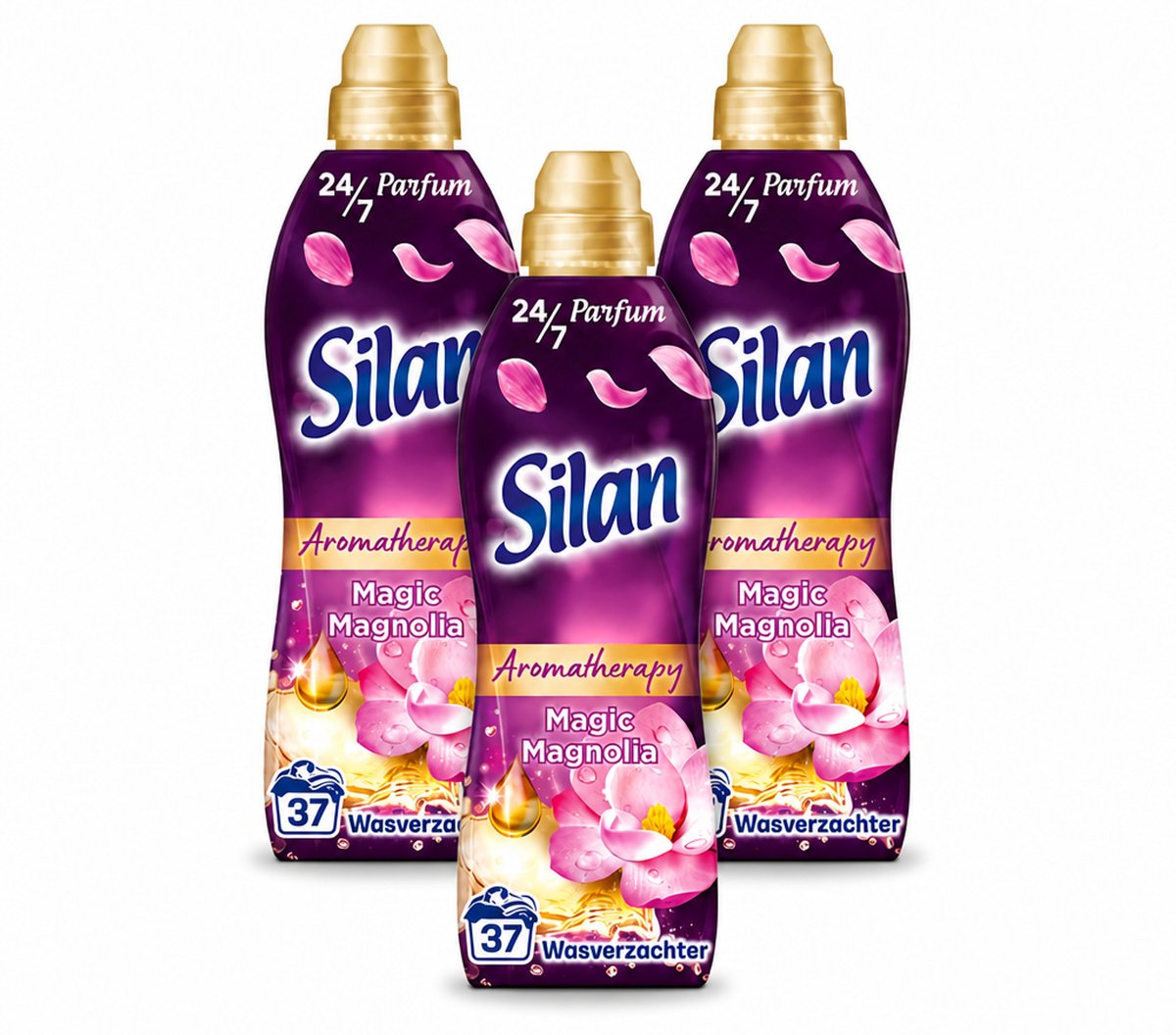 3 x Silan – Wasverzachter – Aroma Therapy Magic Magnolia – 851 ml - Bulkverpakking - 3 stuks