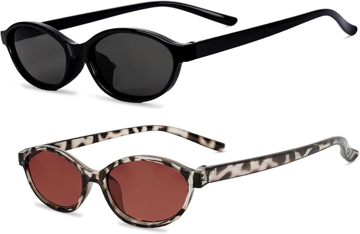 zonnebril, retro ovale zonnebril voor dames en heren, trendy zonnebril, klassieke ultralichte bescherming, voor camping, fotografie, outdoor, geschenken voor vrouwen