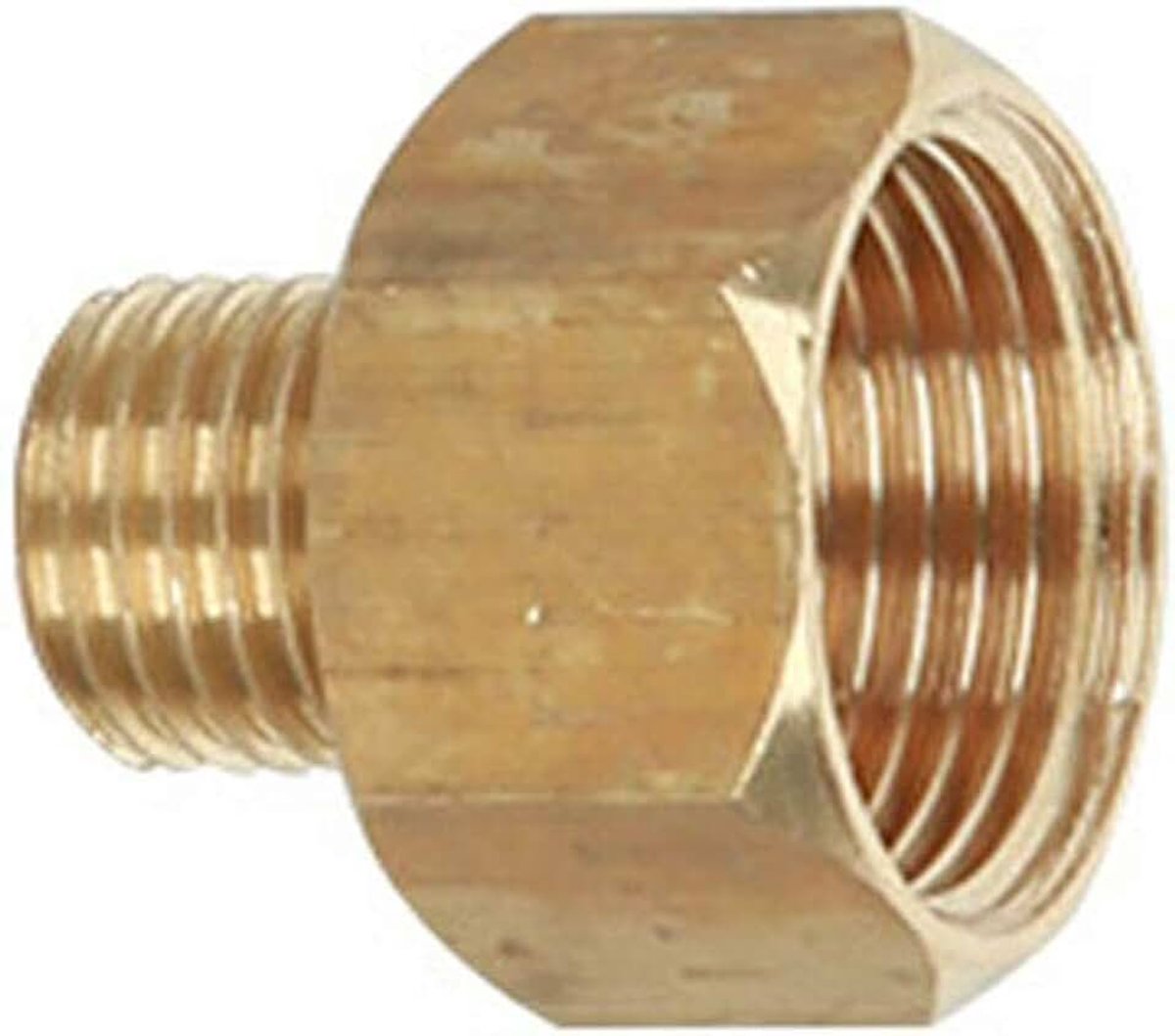 Adapter BE-TOOL 1STKS Messing Hogedrukreiniger koppeling adapter schroef slangkoppeling (22mm vrouwelijk naar 14mm mannelijk-plat)