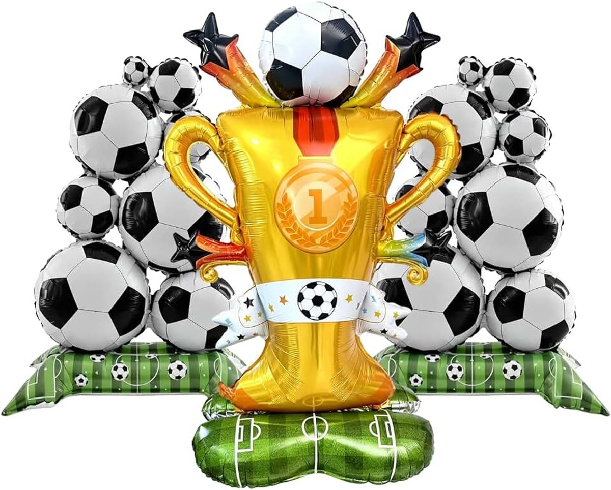 Voetbalballonnen, voetbalballonnen, decoratie voor voetbalfeest, sportaccessoires voor verjaardagen, sport, wereldkampioenschap, verjaardagsfeesten (3)