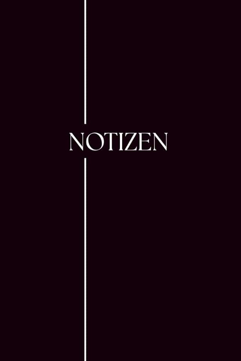 Minimalistisch und schlicht. 99 linierte Seiten
