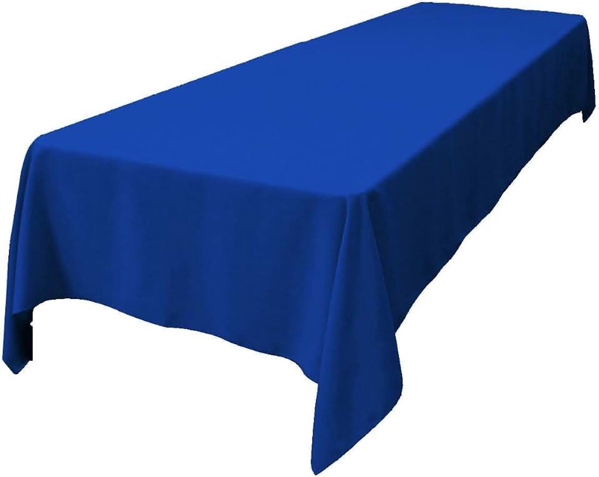 Leinen polyester Popeline tafelkleed, rechthoekig, 60 144-inch, Royal Blue
