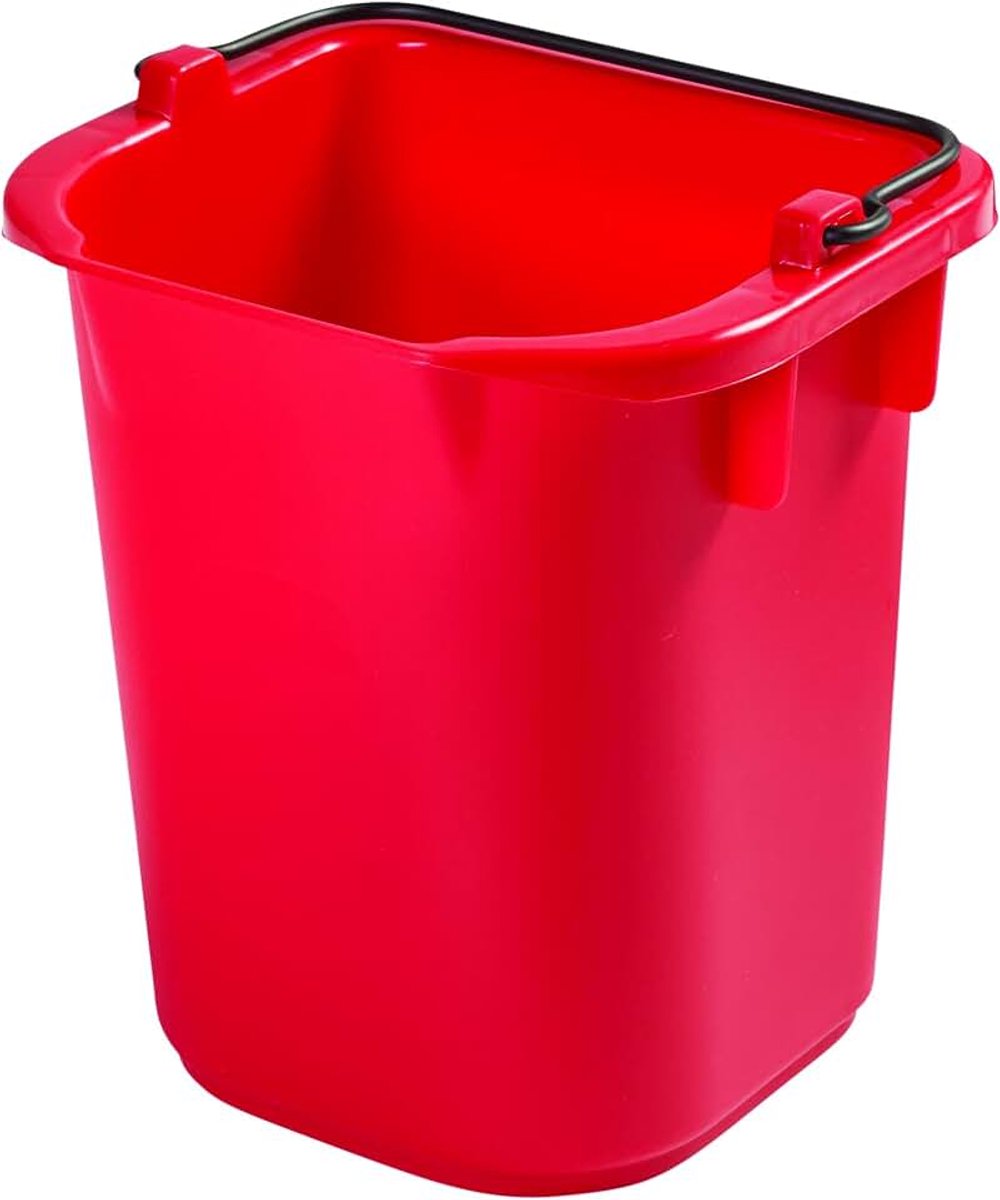 Rubbermaid Commerciële Producten 1857375 Heavy-Duty Reinigingsplaat, 5 kwart, Rood
