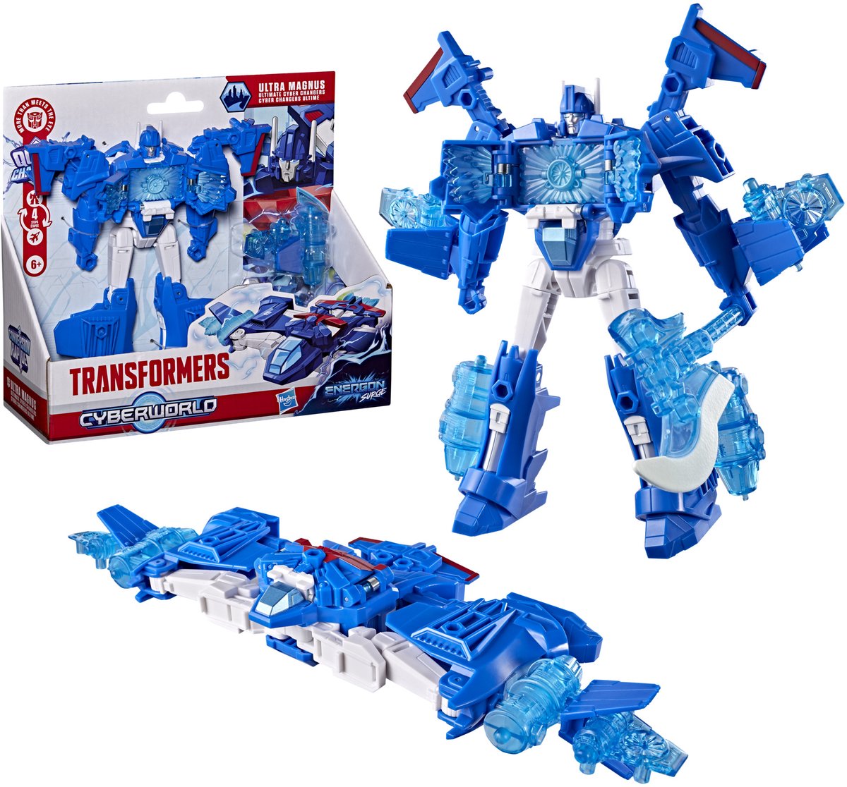 Transformers CYBERWORLD Energon Surge Ultra Magnus Ultimate Cyber Changers - Actiefiguur