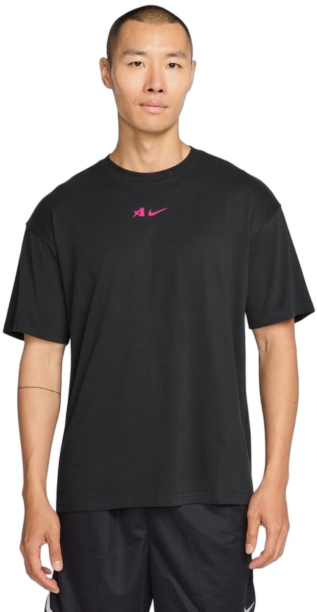 T-Shirt Nike AW U NK DF AJA AIRBRUSH TEE XL Heren Zwart
