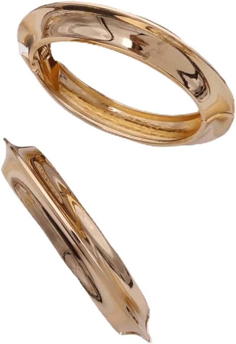 Sleek Oval Shine Bangle