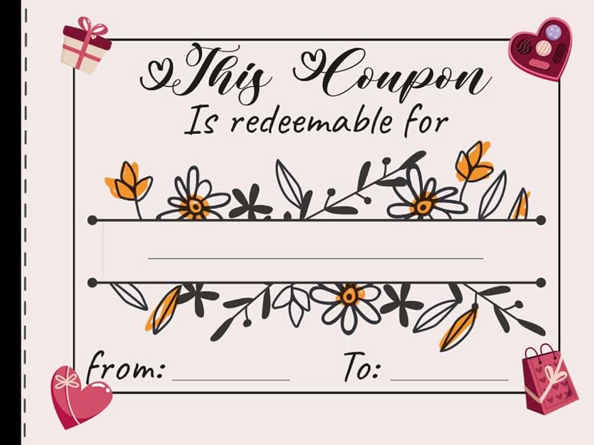 Coupon Book: 40 Personalized Vouchers to Fill In for All Occasions