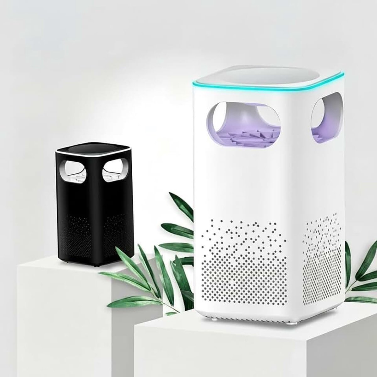 Bionische intelligente muggenval, 360 graden, uv-licht, stil, voor thuisgebruik, wit en zwart
