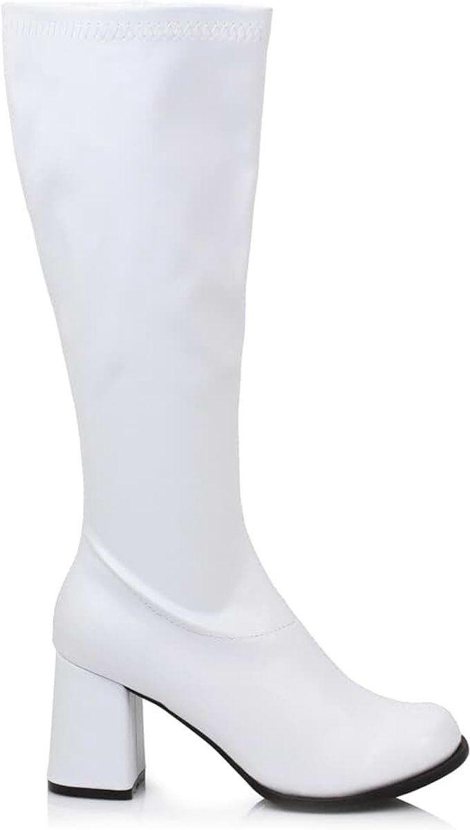 Ellie Shoes Women's Knee High Boot Fashion, White Matte, 8
