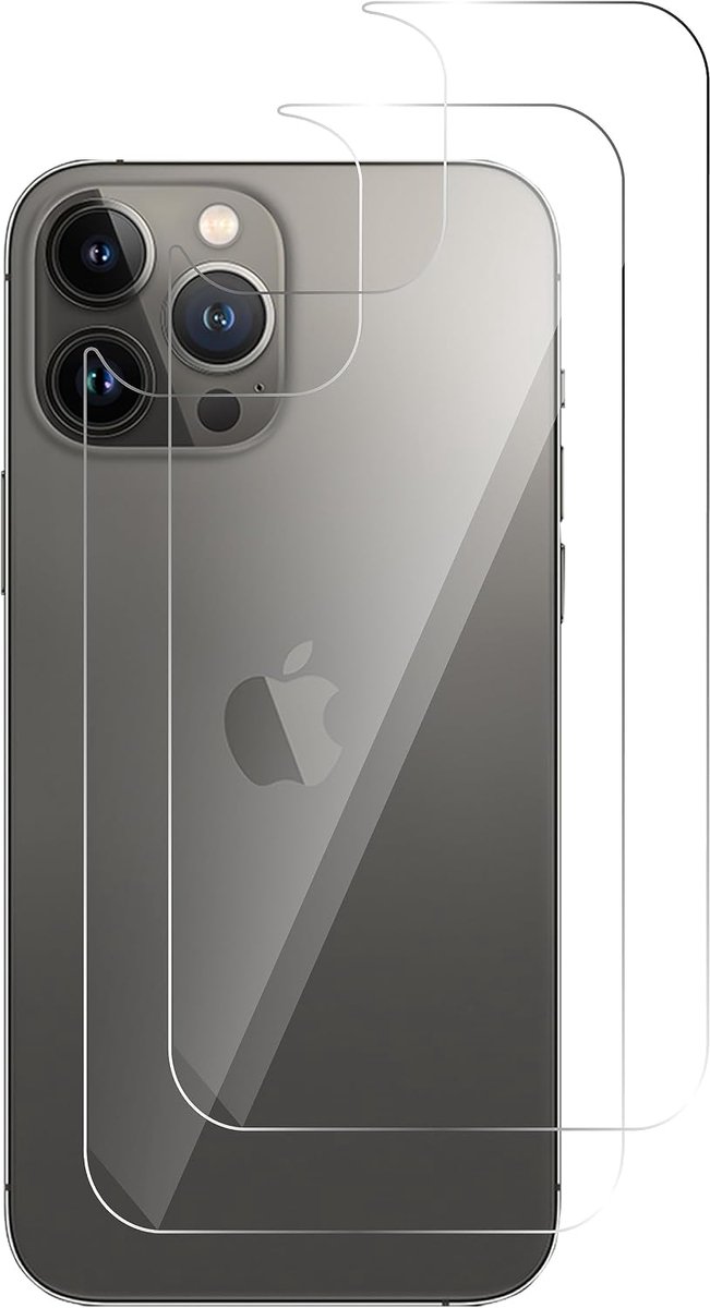 Gehard glas voor iPhone 13 Pro [2 Stuks] achterzijde achterglas beschermer back protector glass