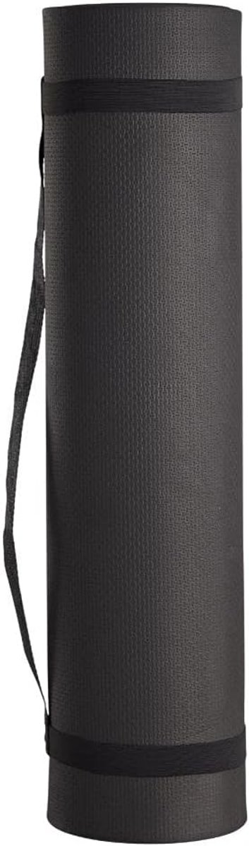 Fitness Mat - Sportmat - Zwart - 180x60x0,8cm - EVA