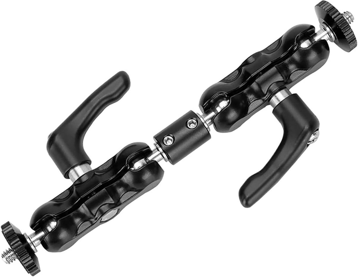 1/4"-20 Ball Head Support Houders met Verbeterde Robuuste Centrale Lock Knop voor DSLR Camera Zaklamp/Monitor