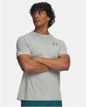 Under Armour UA M SPORTSTYLE LC SS-GRY Heren Sportshirt - Titanium - Clay Groen