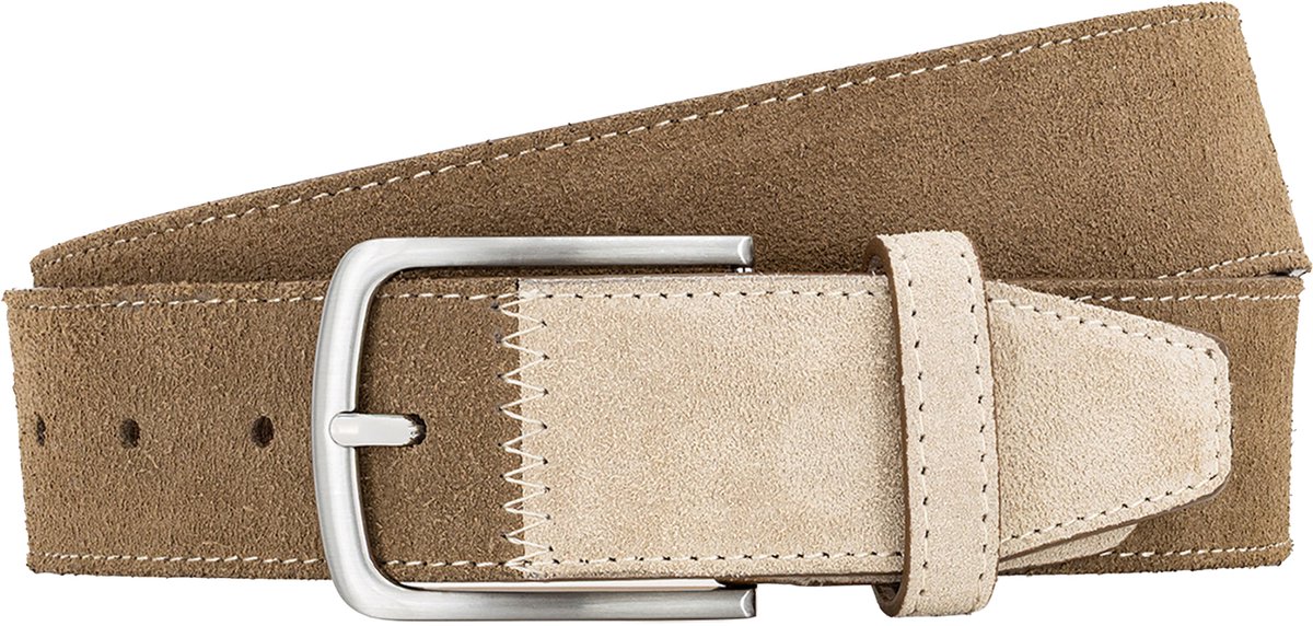 LINDENMANN leren heren riem - bruin