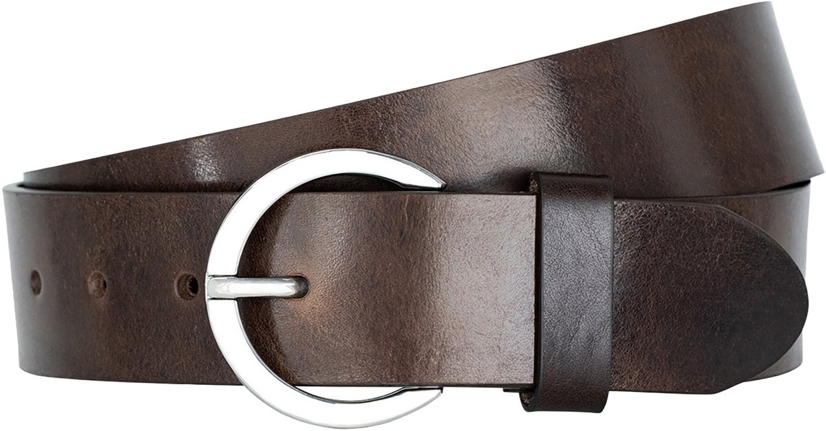 LINDENMANN dames leren riem - bruin