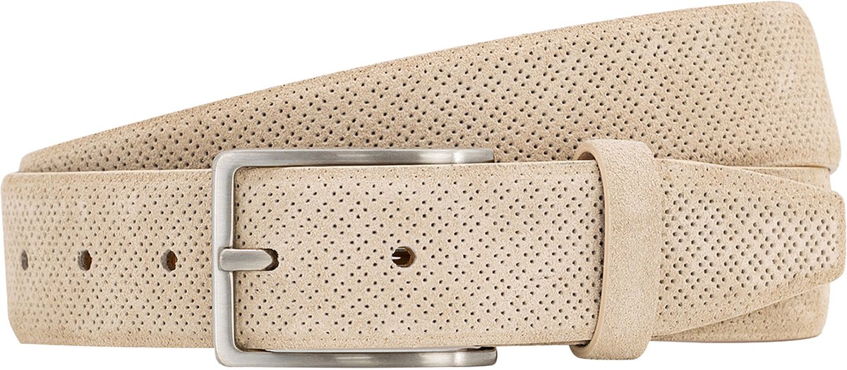 LINDENMANN leren heren riem - taupe