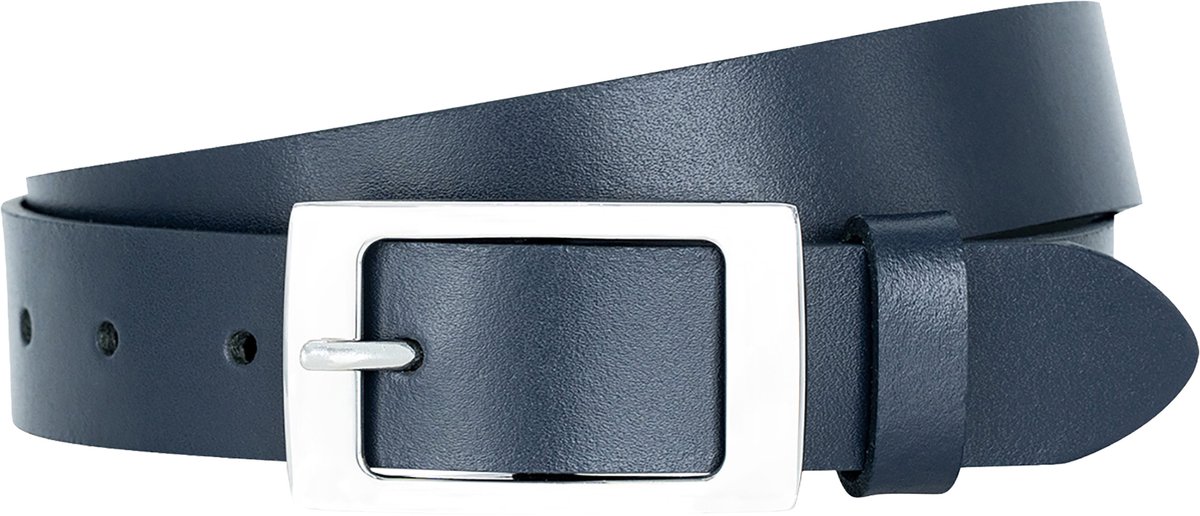LINDENMANN dames leren riem - marine